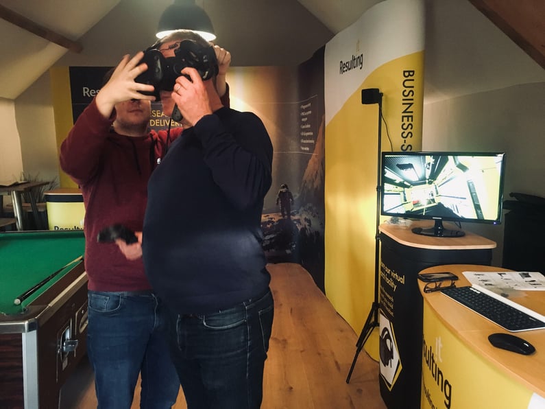 trying the virtual reality sap world