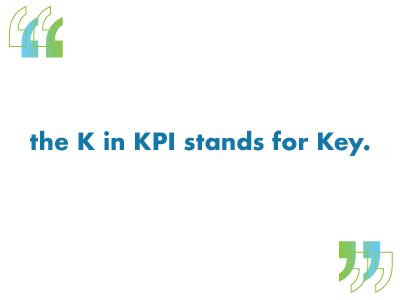 the K in KPI stands for Key.