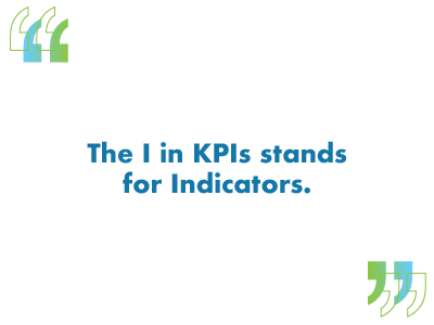 The I in KPIs stands for Indicators.