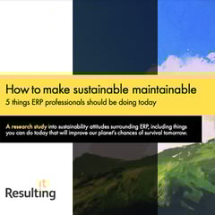 Drive sustainability through ERP